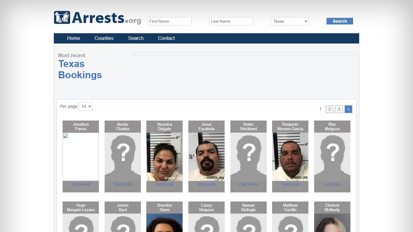 Texas Arrests and Inmate Search